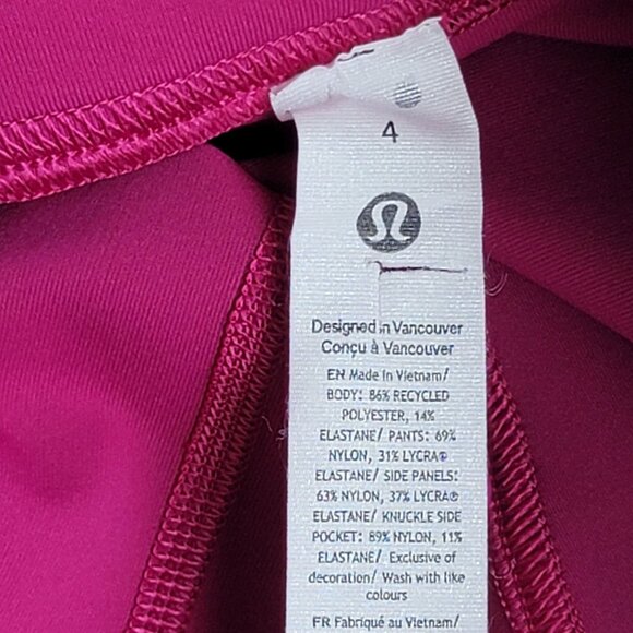 Lululemon 2-in-1 High-Rise Tennis Skirt Tight. Size 4 - Picture 5 of 7